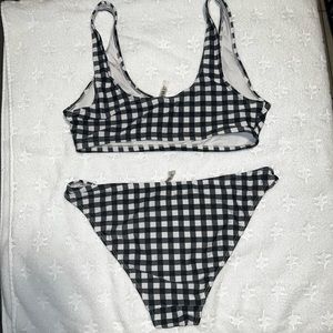 Gingham swim suit